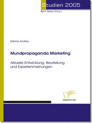 cover image of Mundpropaganda Marketing